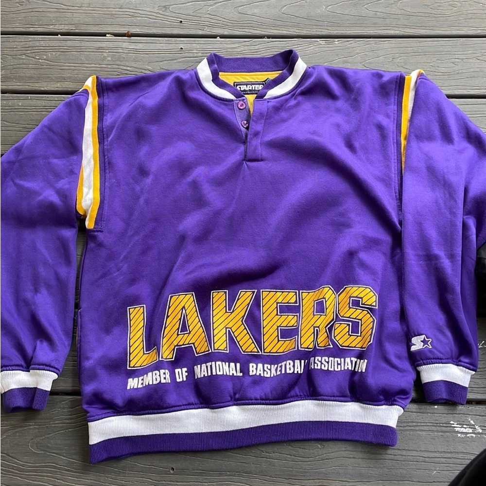 Vintage starter lakers sweatshirt